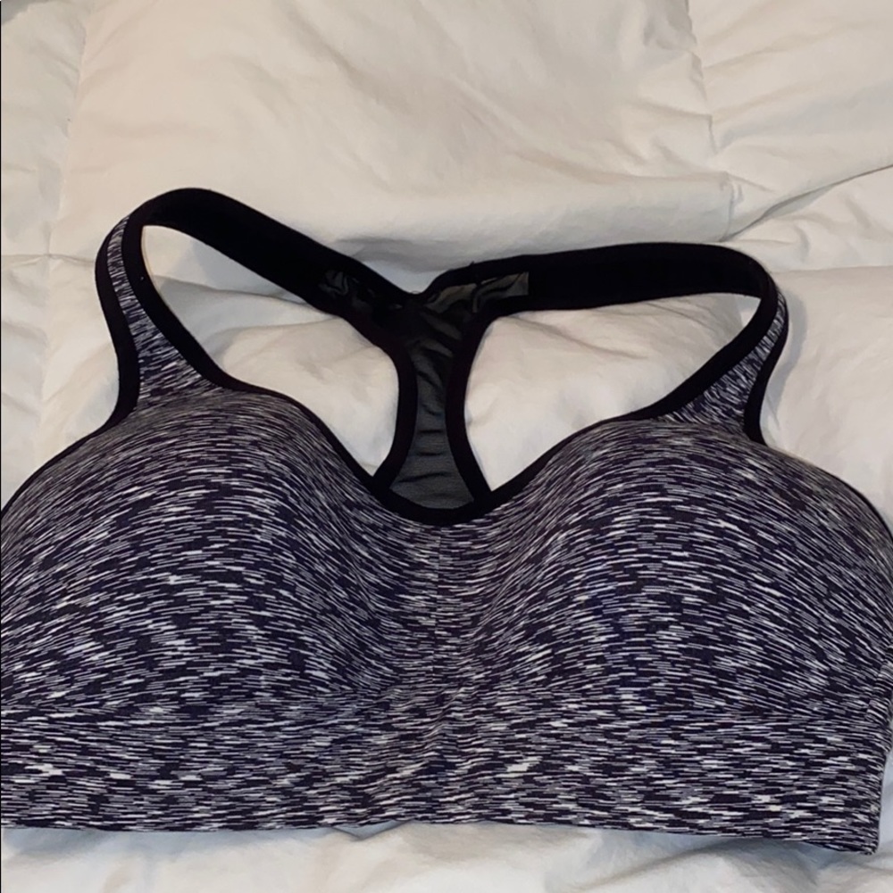 LULULEMON BLACK/WHITE SPORTS BRA